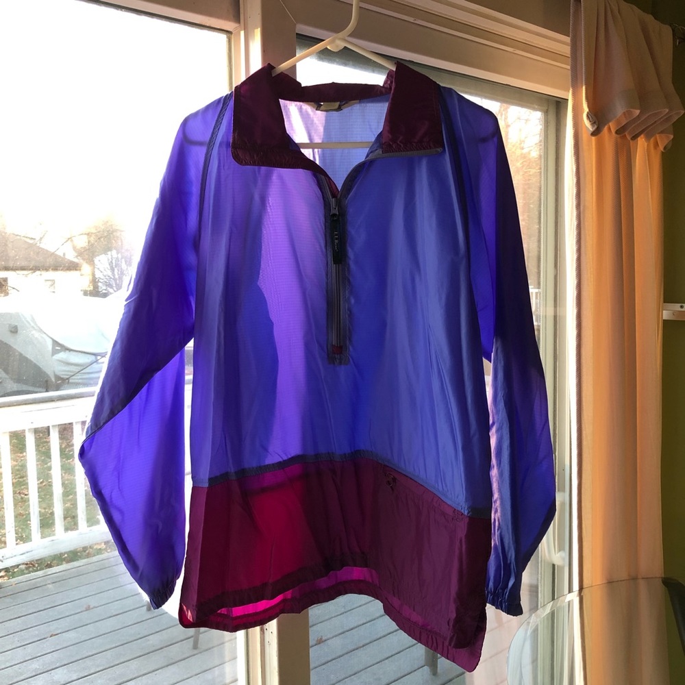 LL Bean Women's Half Zip Windbreaker